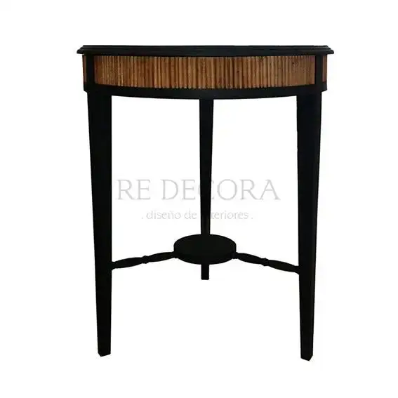 Mesa Lateral Redonda Varillas