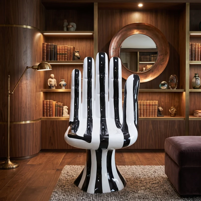 Artistic Hand-Shaped Lounge Chair