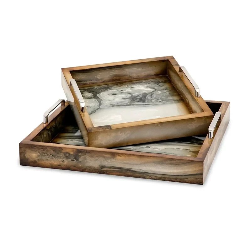 Bandejas Decorativas TY New Frontier Marly - Set de 2