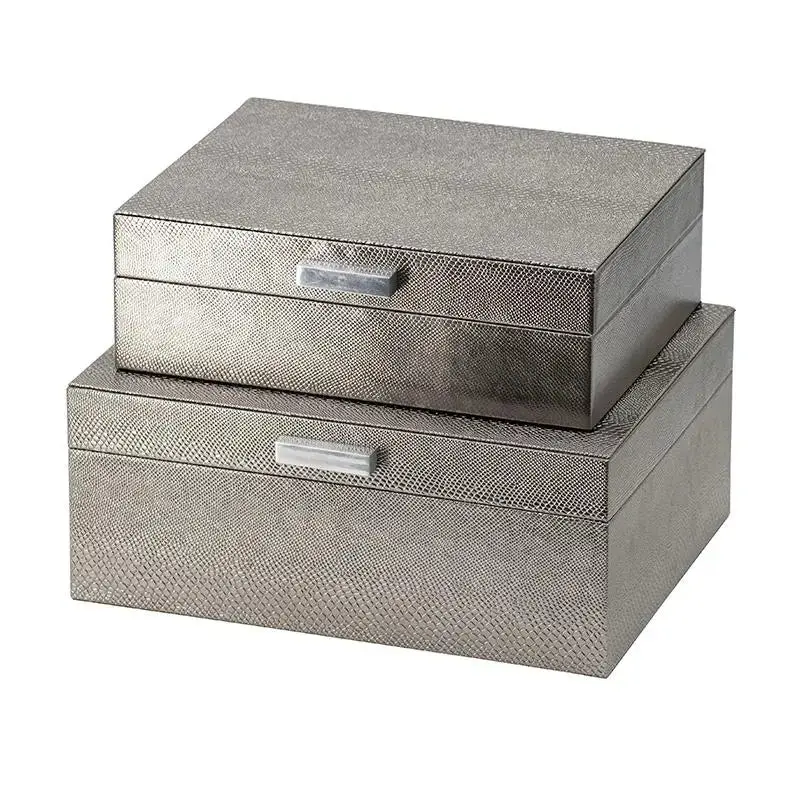 Cajas Decorativas con Franela - Set de 2