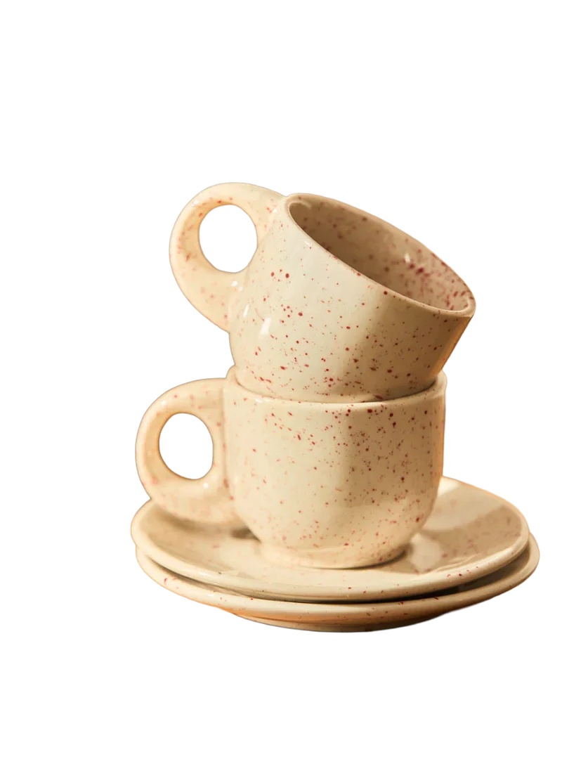 Taza De Café Y Plato (set De 2) Chip