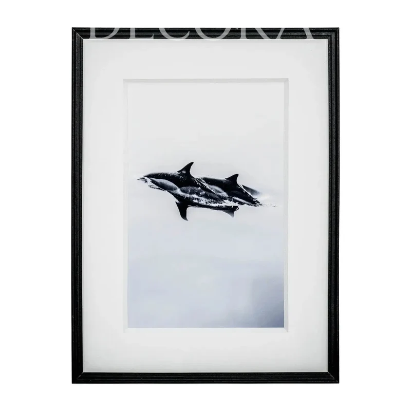 Cuadro Nórdico Delfines de Mar Claro