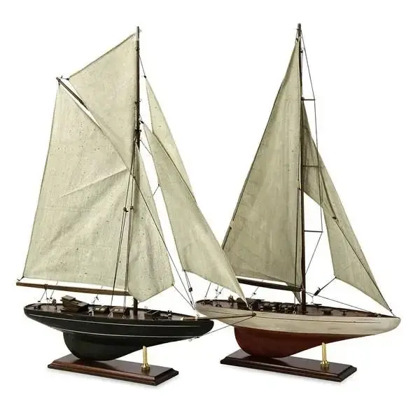 Veleros Decorativos de Madera Envejecida