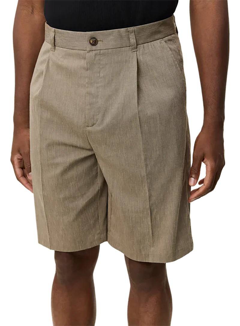 Bermudas Reece Pleated Slub