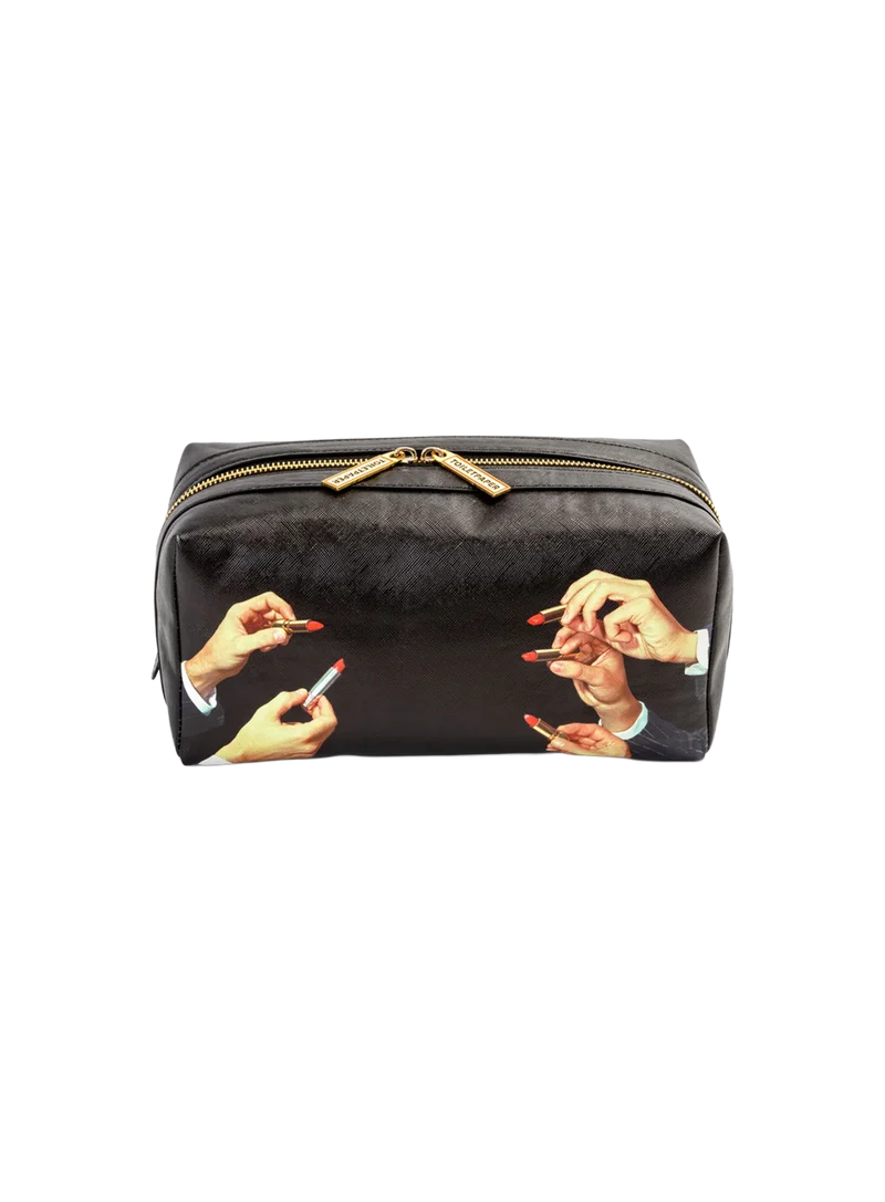 Neceser Wash Bag Lipstick Black