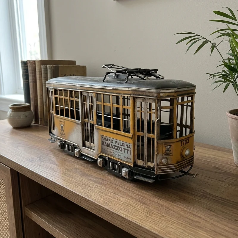 Iron Metal Italian Vintage Antique Train Craft