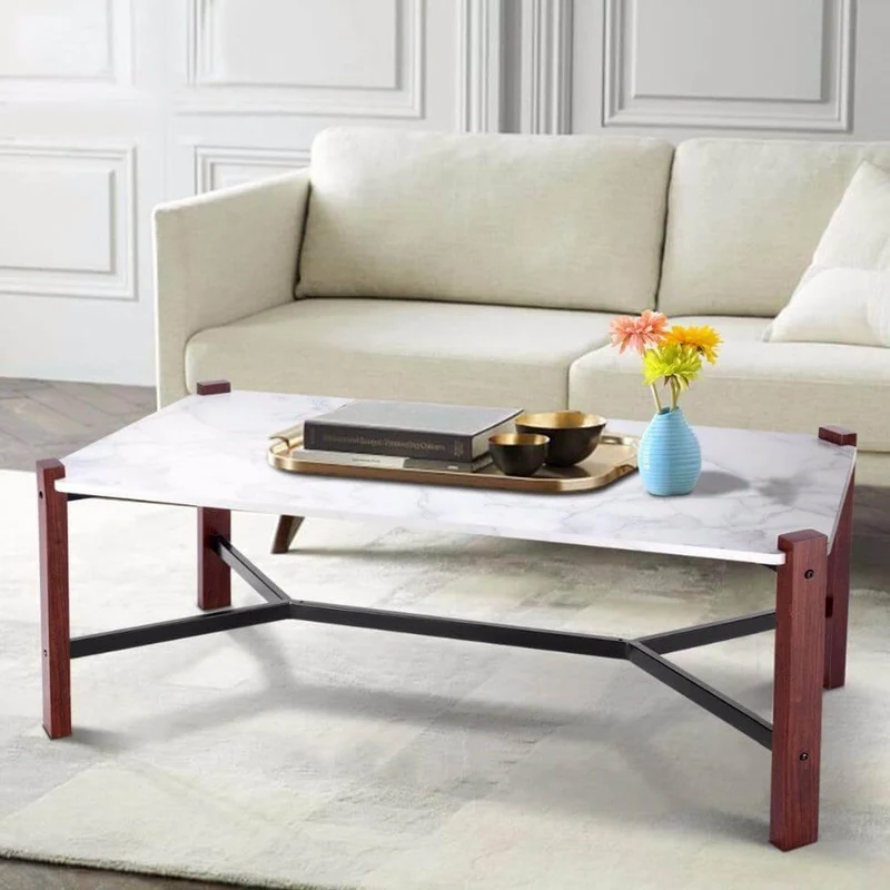 Marble Top Accent Cocktail Coffee Table
