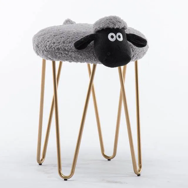 Nordic Style Iron Sheep Stool