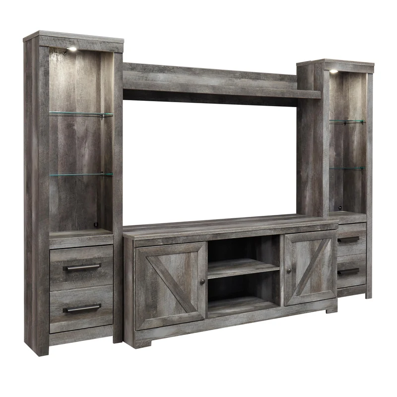 Signature Design by Ashley Wynnlow W440W2 4 pc Entertainment Center