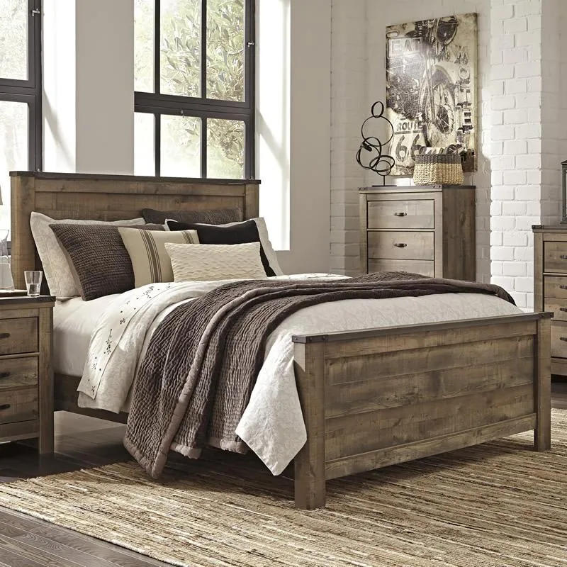 Signature Design by Ashley Trinell Queen Panel Bed B446-57/B446-54/B446-96