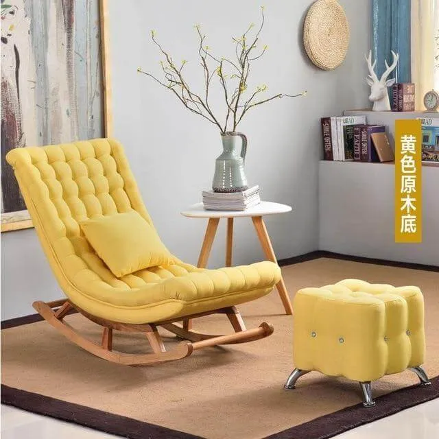 European High-end Luxury Rocking Rocking Lounge Chair