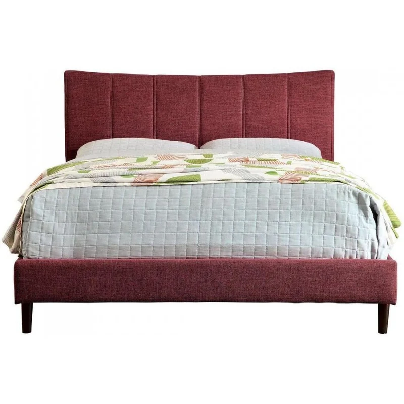 Furniture of America Ennis Queen Upholstered Panel Bed CM7678RD-Q-BED