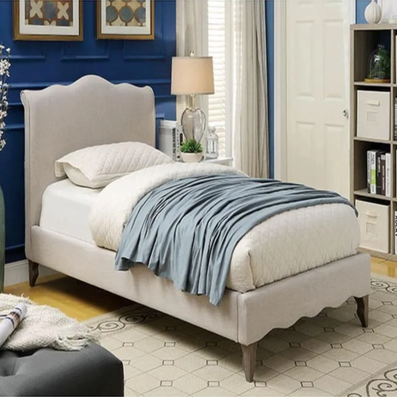 Furniture of America Rolanda Twin Upholstered Panel Bed CM7722T-BED