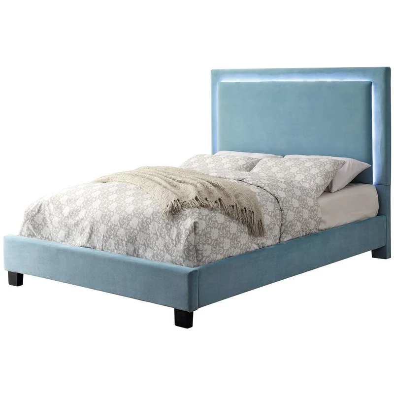 Furniture of America Erglow I Full Upholstered Panel Bed CM7695BL-F-BED