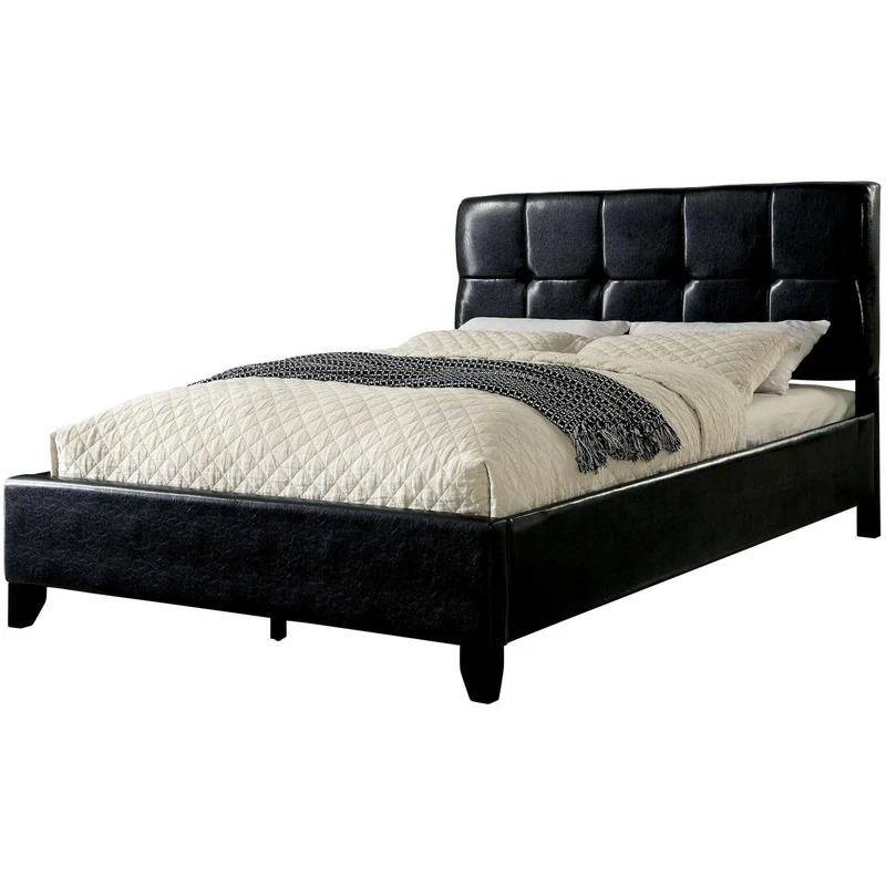 Furniture of America Cressida Full Upholstered Panel Bed CM7725BK-F-BED