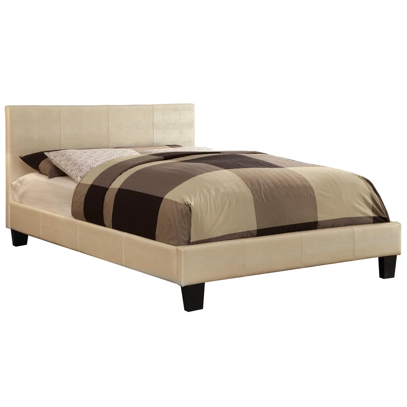 Furniture of America Wallen Queen Upholstered Panel Bed CM7793WH-Q-BED