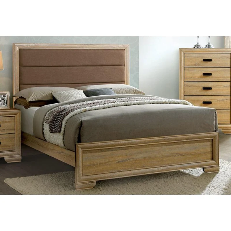 Furniture of America Renee Queen Upholstered Panel Bed CM7660Q-BED