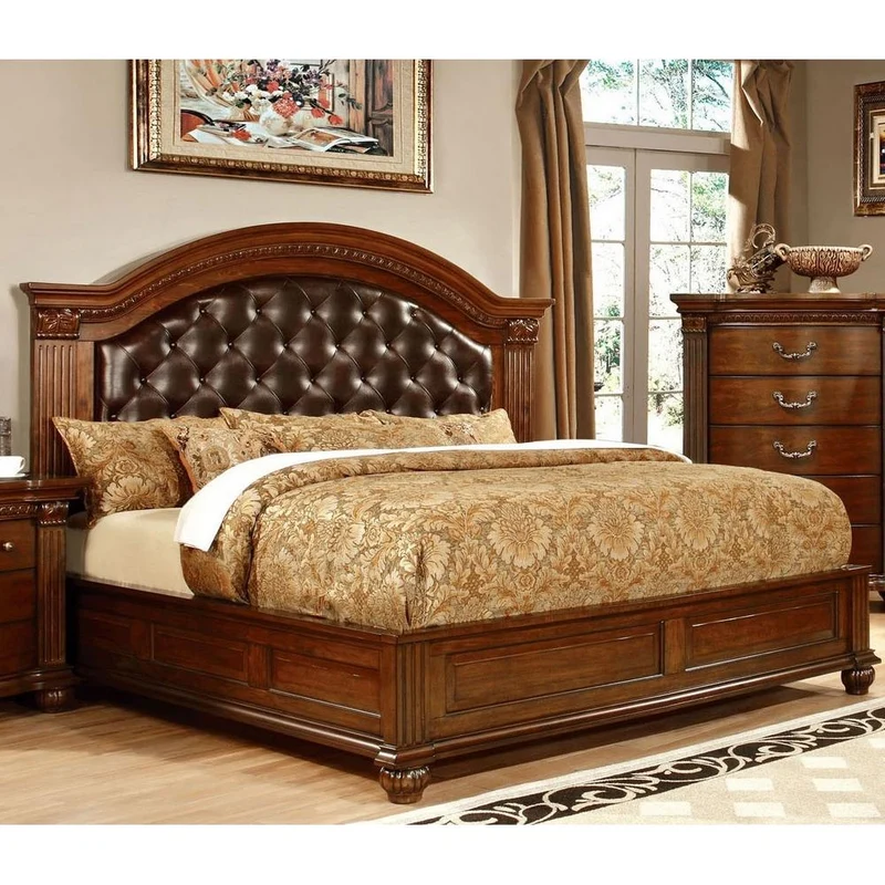 Furniture of America Grandom Queen Upholstered Platform Bed CM7736Q-BED