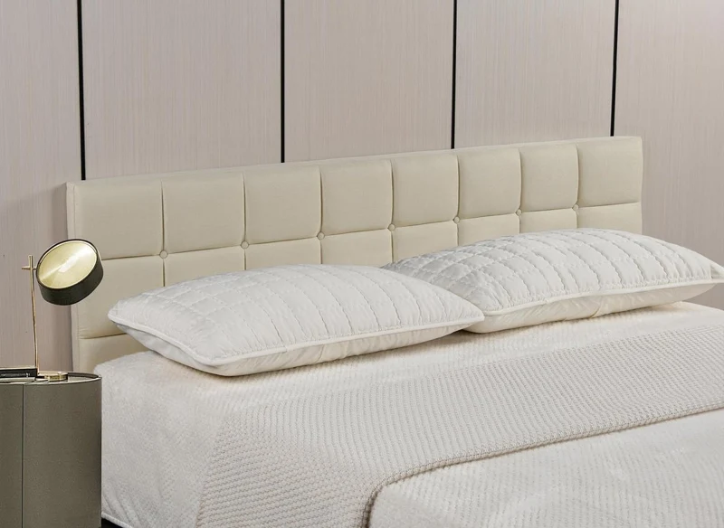Cabecero ALVERA de 180 cm en tela beige