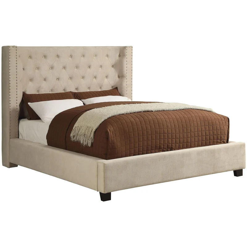 Furniture of America Cayla Queen Upholstered Bed CM7779IV-Q-BED