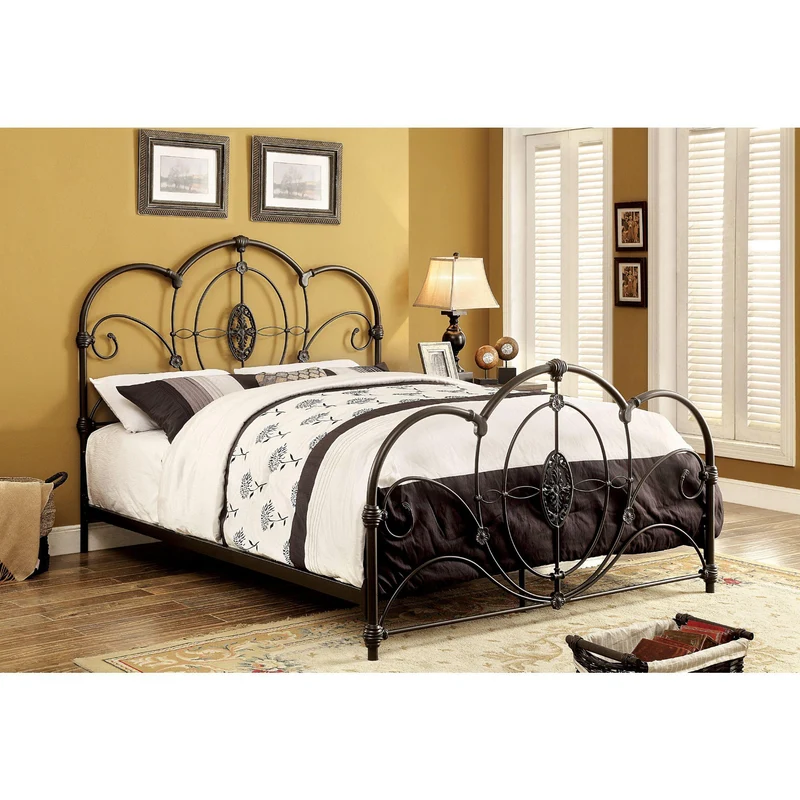 Furniture of America Jania Queen Metal Bed CM7709BK-Q