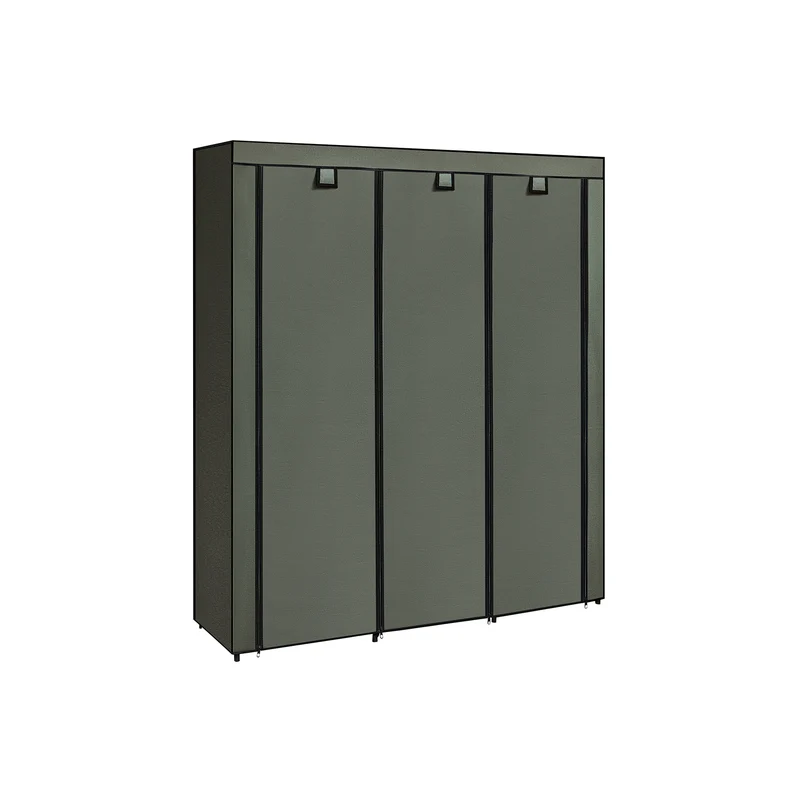 Armario de Tela Portátil Plegable 45 x 150 x 175 cm Verde Salvia