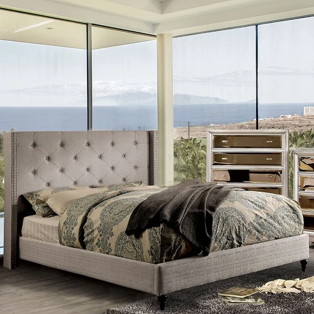 Furniture of America Anabelle Queen Bed CM7677GY-Q-BED-VN