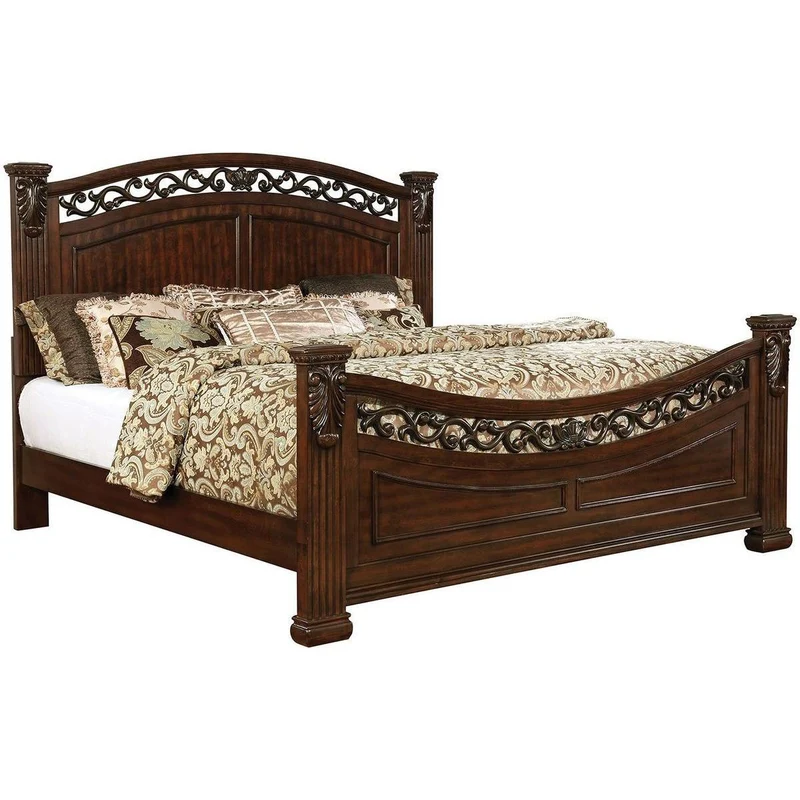 Furniture of America Cervantes Queen Poster Bed CM7730Q-BED