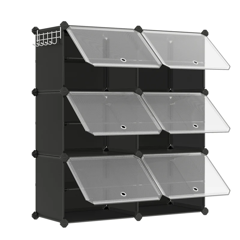 Mueble Zapatero Plástico Compartimentos Modular Estantería Modular