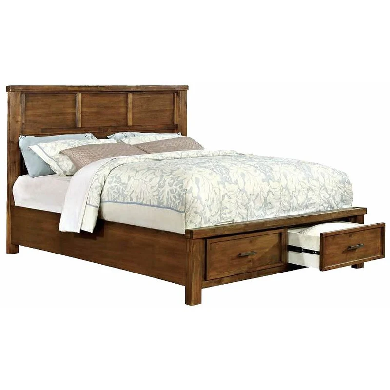 Furniture of America Baddock King Panel Bed with Storage CM7692EK-BED