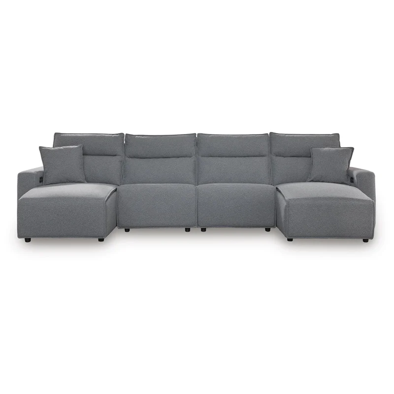 Signature Design by Ashley Modmax 65906S37 4 pc Reclining Sectional with Double Chaise