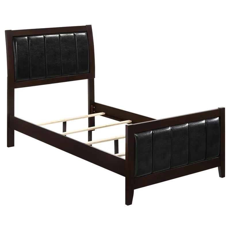 Coaster Furniture Carlton 202091T Wood Twin Panel Bed - Cappuccino