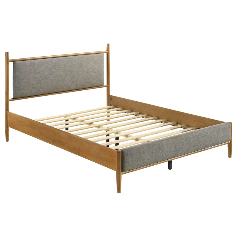 Coaster Furniture Mason 315914Q 46-inch Queen Panel Platform Bed - Grey/Light Brown