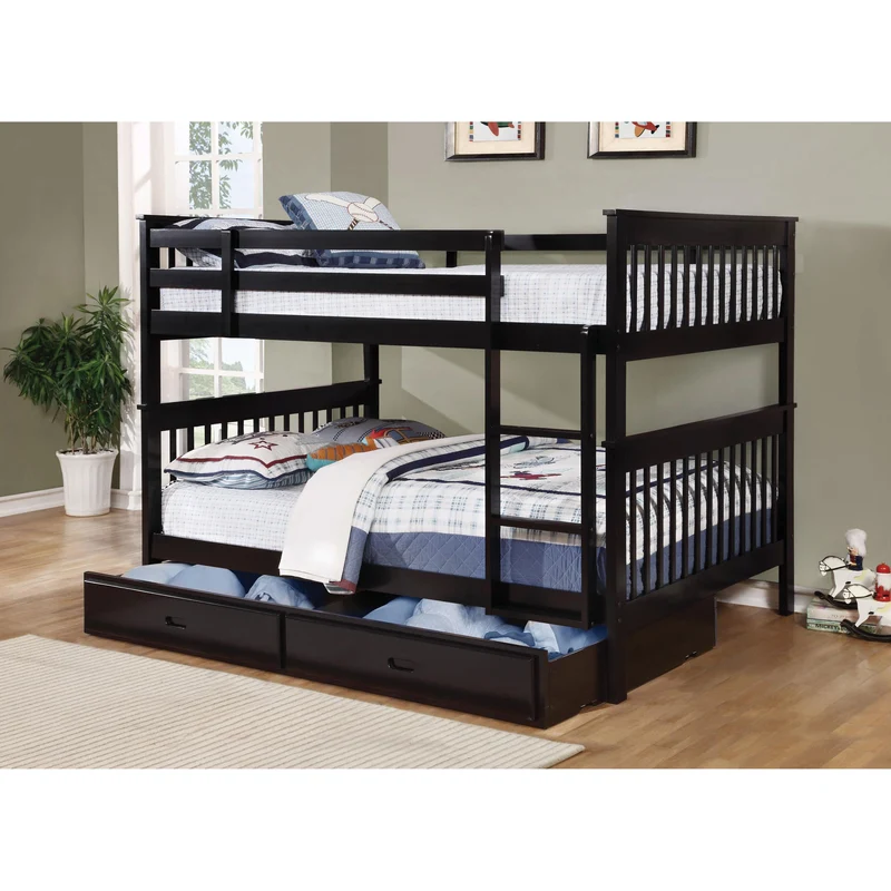 Coaster Furniture Chapman 460359 Wood Full Over Full Bunk Bed - Black