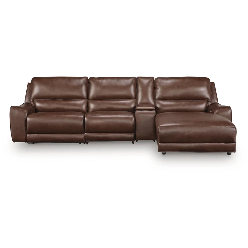 Signature Design by Ashley DeepWakes PCU62607S26 4 pc Reclining Sectional with Chaise and Storage Console