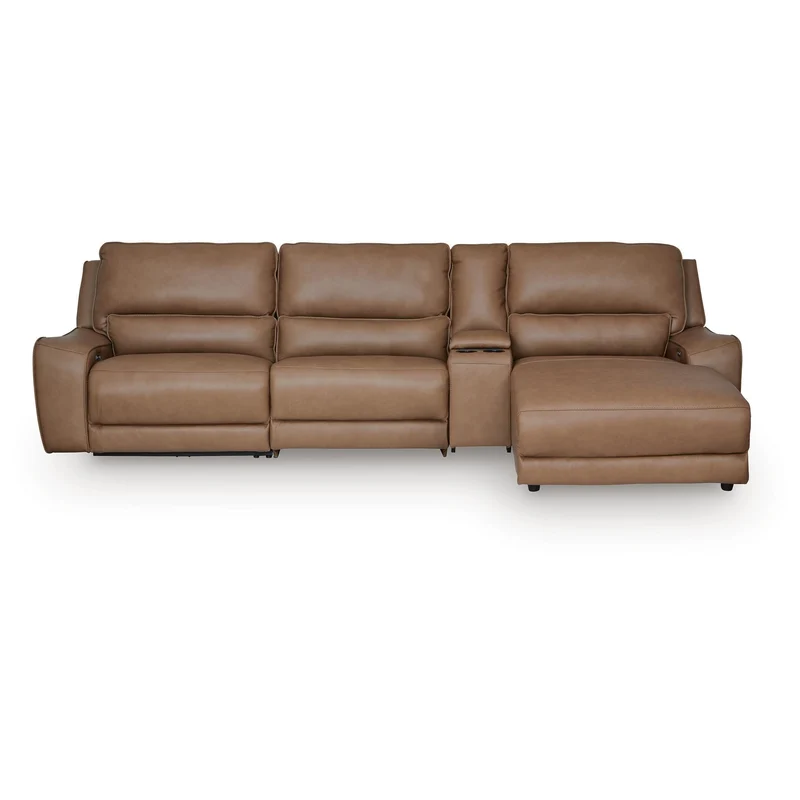 Signature Design by Ashley DeepWakes PCU62606S26 4 pc Reclining Sectional with Chaise and Storage Console