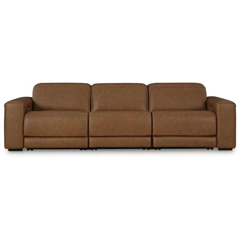 Signature Design by Ashley Magic Man Power Reclining Leather Match Sofa PCU1070046A/PCU1070058/PCU1070062