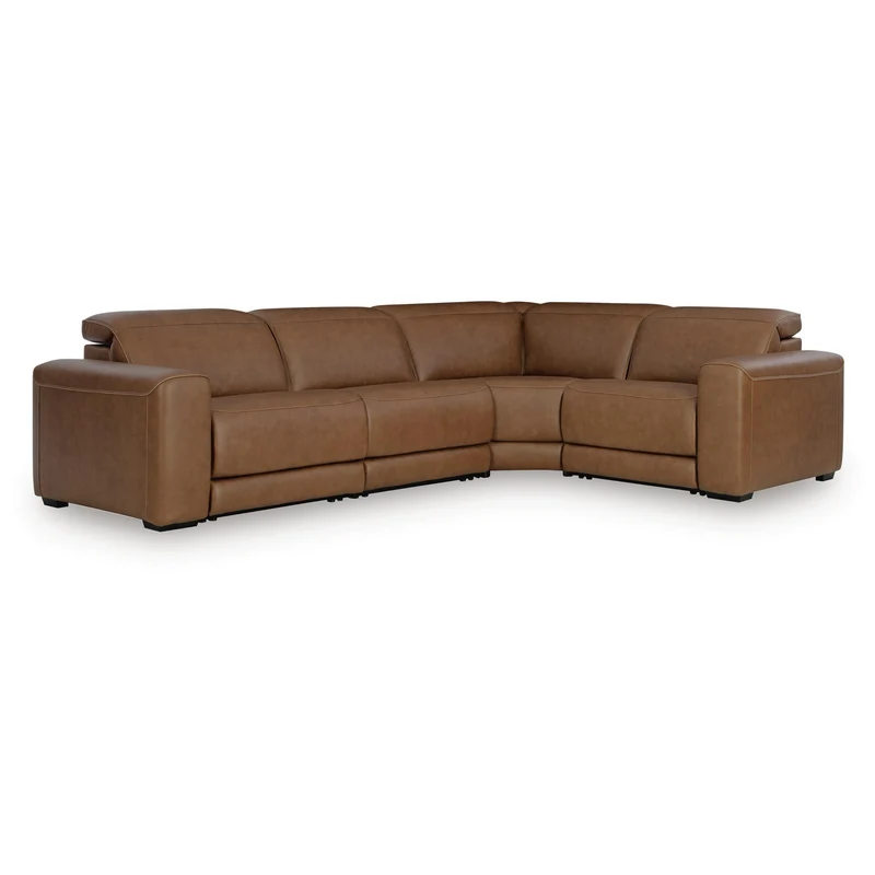 Signature Design by Ashley Magic Man Power Reclining Leather Match 4 pc Sectional PCU1070046A/PCU1070058/PCU1070062/PCU1070077