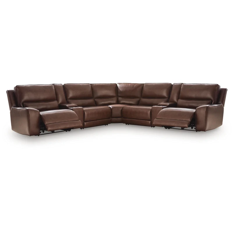 Signature Design by Ashley DeepWakes PCU62607S34 7 pc Reclining Sectional with Storage Consoles