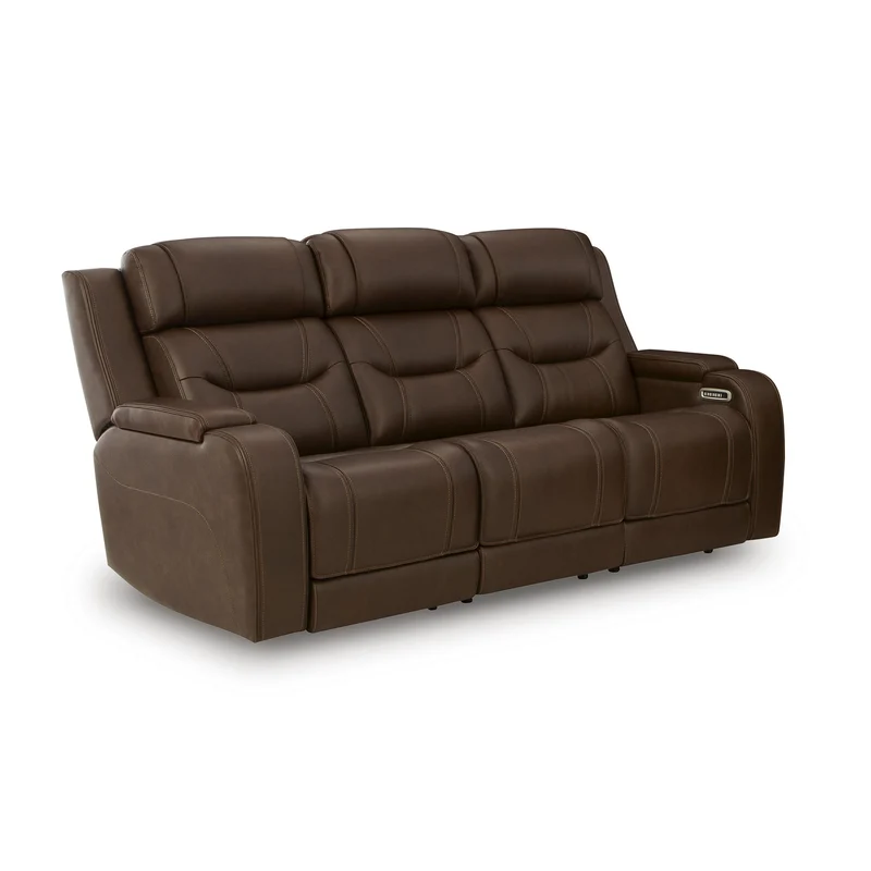 Signature Design by Ashley Knightington PCU1160215A Power Reclining Sofa with Audio Seating