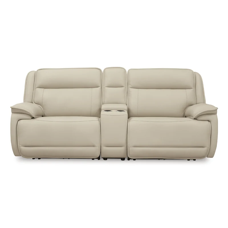 Signature Design by Ashley Double Deal U13001S4 2 pc Power Reclining Loveseat Sectional with Console