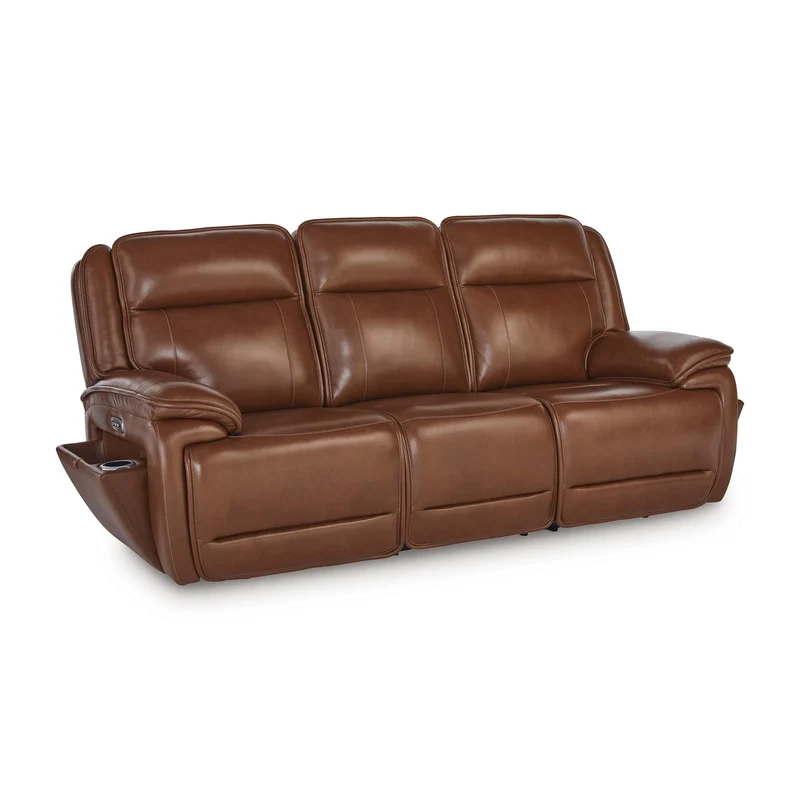 Signature Design by Ashley Healy Pier U1120415 Power Reclining Sofa with Adjustable Headrest