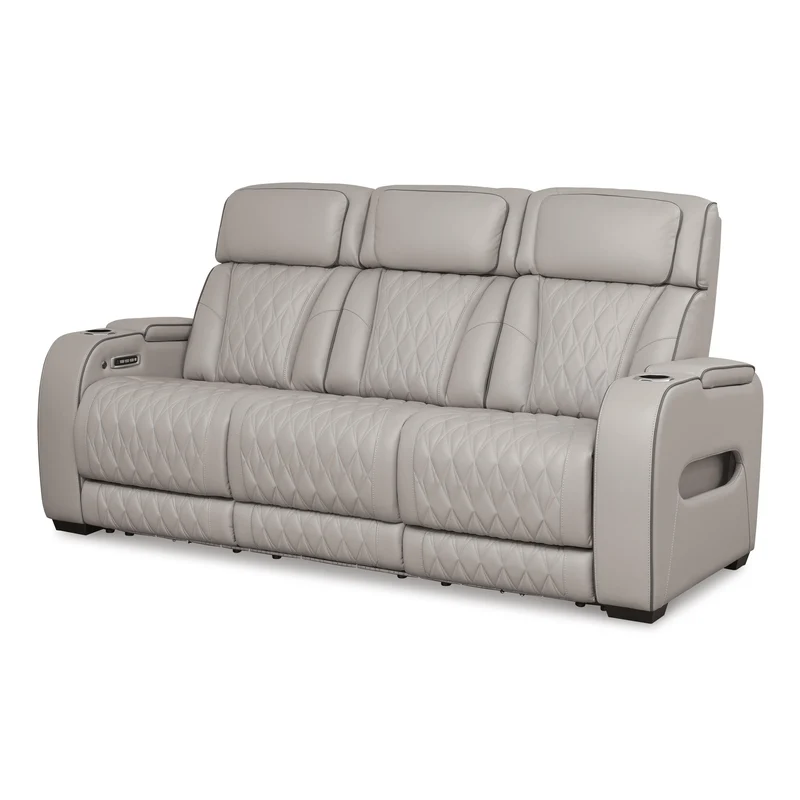 Signature Design by Ashley Boyington U2710515 Power Reclining Sofa with Adjustable Headrest