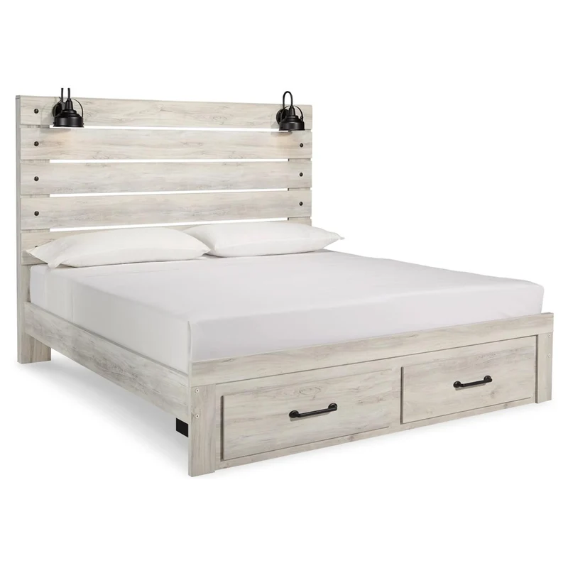 Signature Design by Ashley Cambeck King Panel Bed with Storage B192-58/B192-56S/B192-95/B100-14