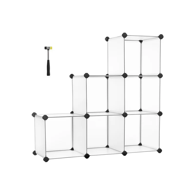 Estantería Modular Compartimentos Modular de Plástico con Patas