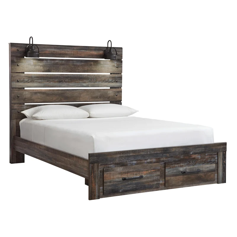 Signature Design by Ashley Drystan Queen Panel Bed with Storage B211-57/B211-54S/B211-96