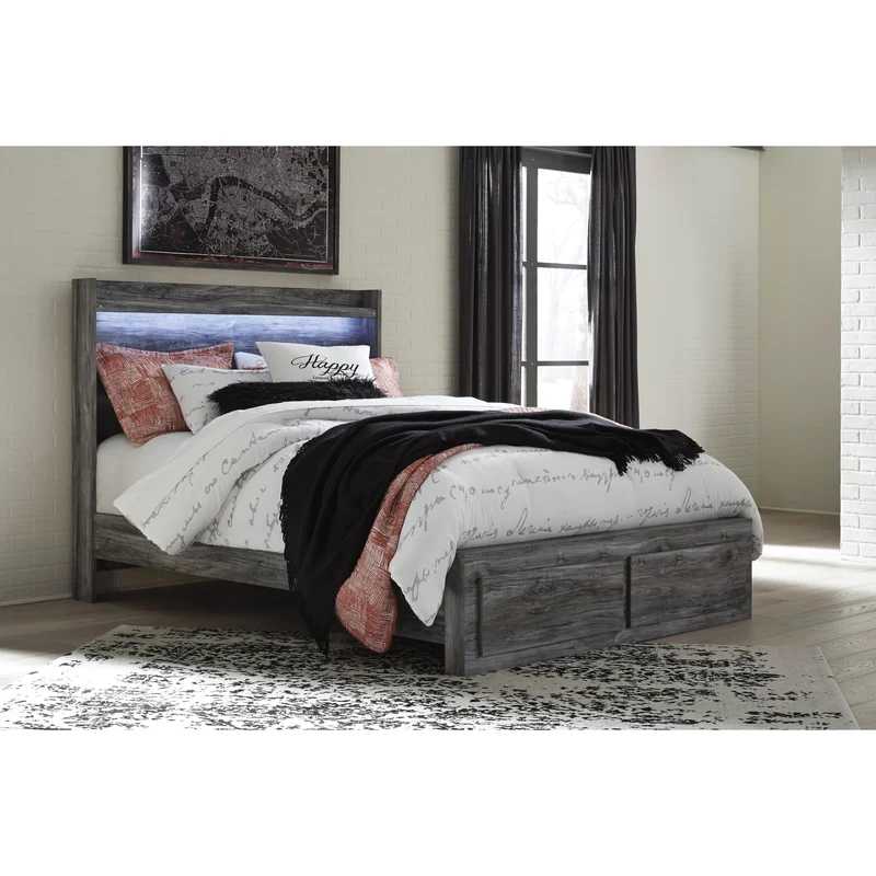 Signature Design by Ashley Baystorm Queen Panel Bed with Storage B221-57/B221-54S/B221-95/B100-13