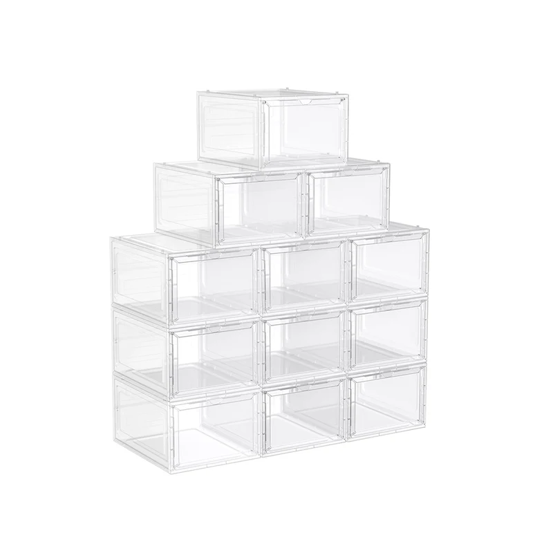 Cajas de Zapatos Apilables de Plástico