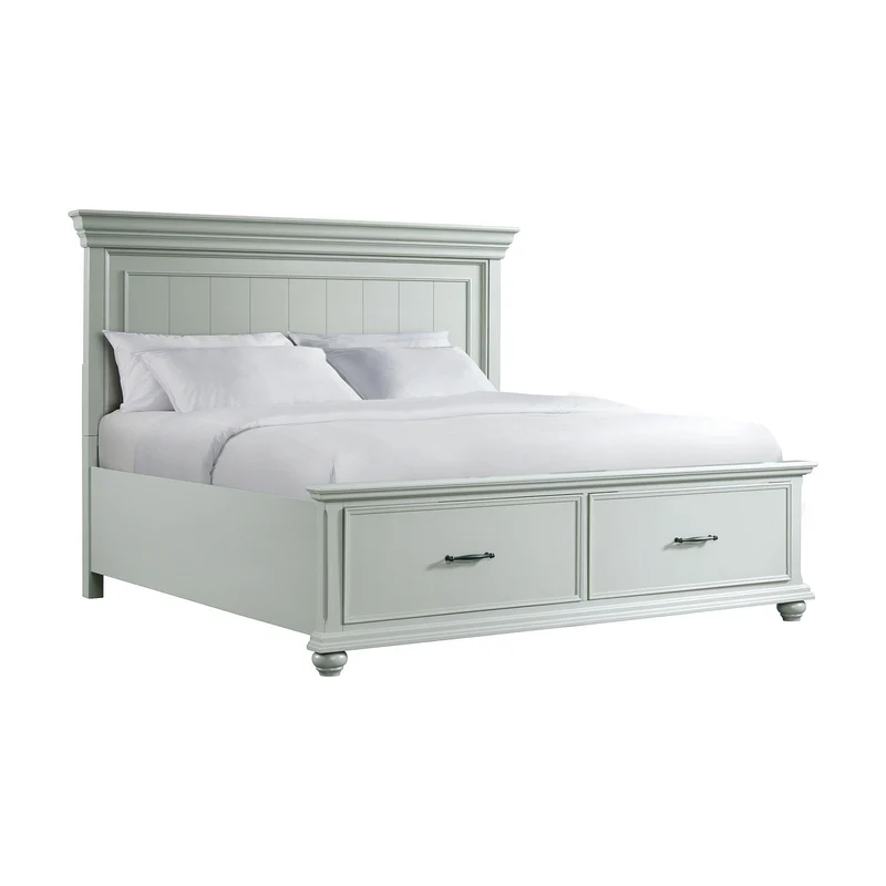 Elements International Slater SR350KB King Platform Storage Bed