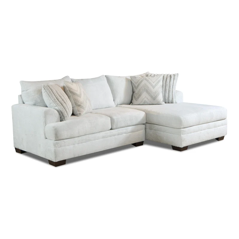Behold Home 1312 2 pc Sectional - Pippa Light Gray